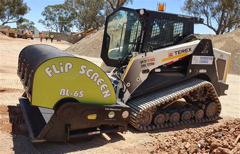 skid steer flip screen s-43|flip screen skid steer bucket.